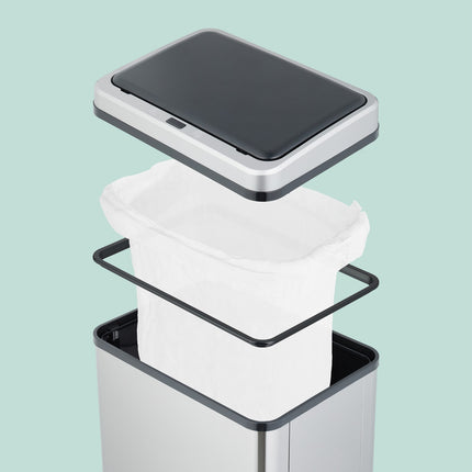 Stainless Steel Sensor Bin with Bag Holder