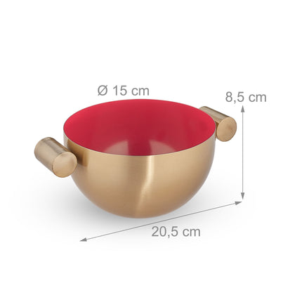 Servierschale aus Edelstahl, Gold