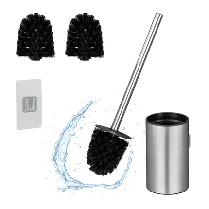 Stainless Steel Toilet Brush Set with Wall Holder