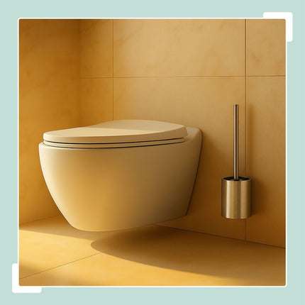 Stainless Steel Toilet Brush Set with Wall Holder