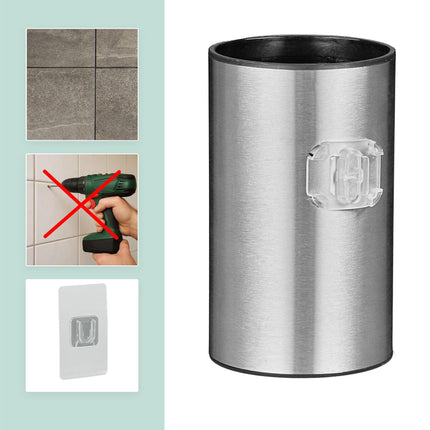 Stainless Steel Toilet Brush Set with Wall Holder