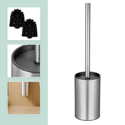 Stainless Steel Toilet Brush Set with Wall Holder