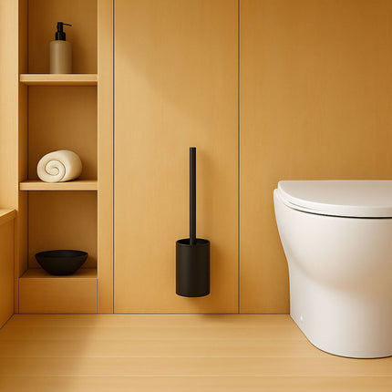 Stainless Steel Toilet Brush Set with Wall Holder