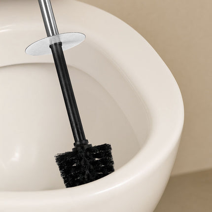 Edelstahl-Toilettenbürstengarnitur mit Wandhalterung