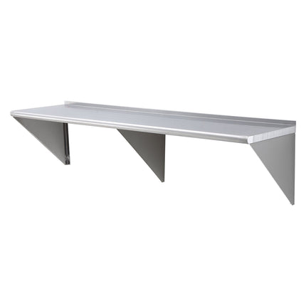Stainless Steel Wall Shelf 72 x 18 in, 500 lb Capacity