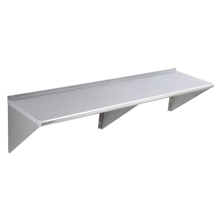 Stainless Steel Wall Shelf 72 x 18 in, 500 lb Capacity