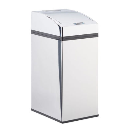 Edelstahl-Mülleimer mit Sensor
