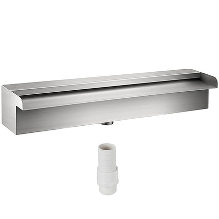 Stainless Steel Waterfall Spillway, 30 cm, 1.3 in Inlet
