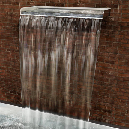 Stainless Steel Waterfall Spillway, 30 cm, 1.3 in Inlet