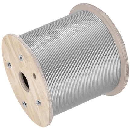 Stainless Steel Wire Rope 1/4 in x 200 ft, 304, 7x19
