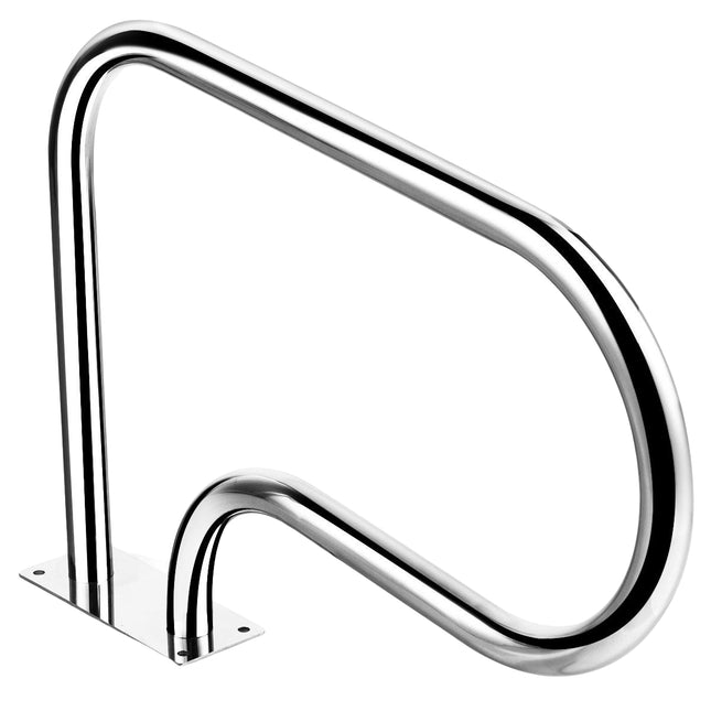 Edelstahl 304 Poolhandlauf Schwimmbadleiter Handlauf Einstiegsleiter mit Grundplatte