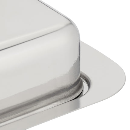 Butterdose aus Edelstahl mit Deckel