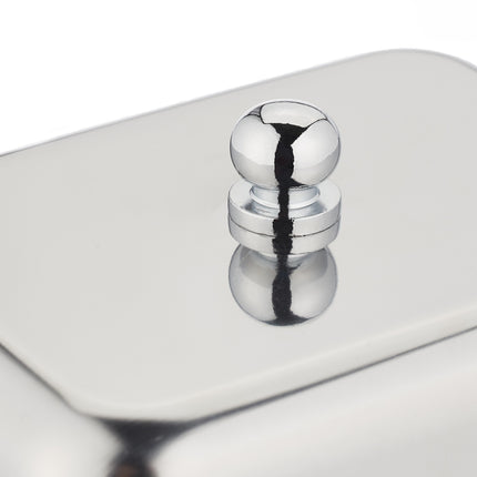 Butterdose aus Edelstahl mit Deckel