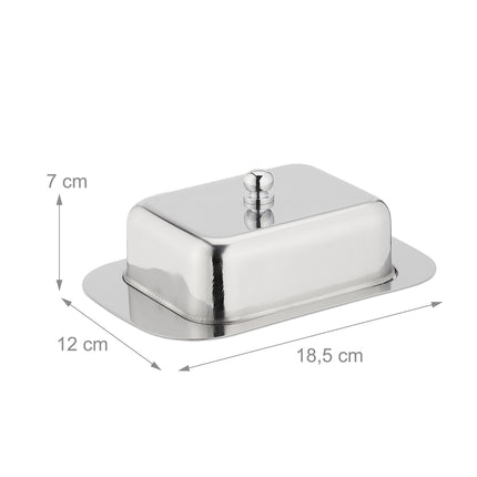 Butterdose aus Edelstahl mit Deckel