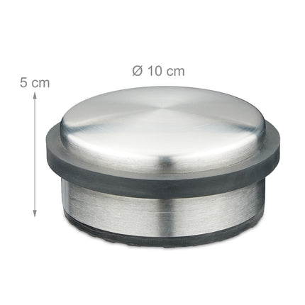 Stainless steel door stopper, set of 2