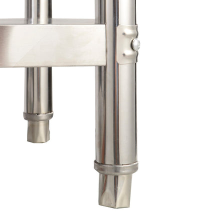 Table de cuisine en acier inoxydable, table de travail, table gastro, table en acier inoxydable 122x61x90cm
