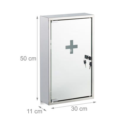 Stainless steel medicine cabinet