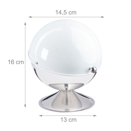 Stainless steel sugar bowl