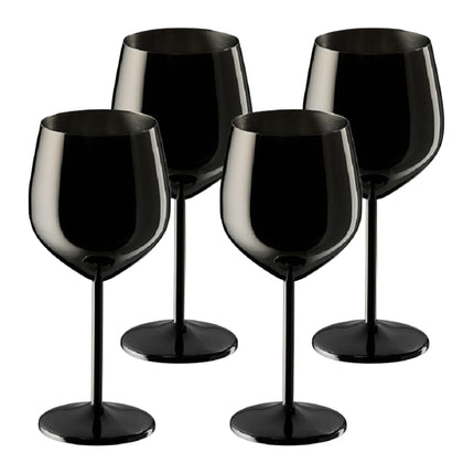 Weingläser aus Edelstahl, 4er-Set