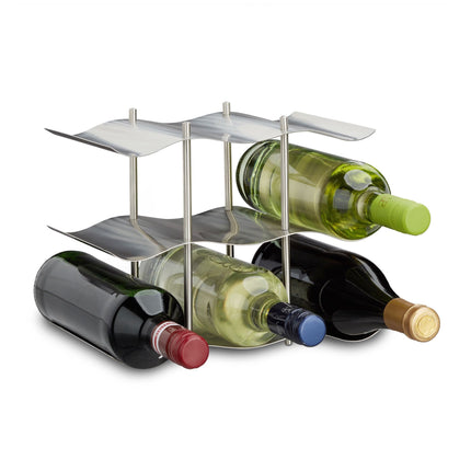 Weinregal aus Edelstahl