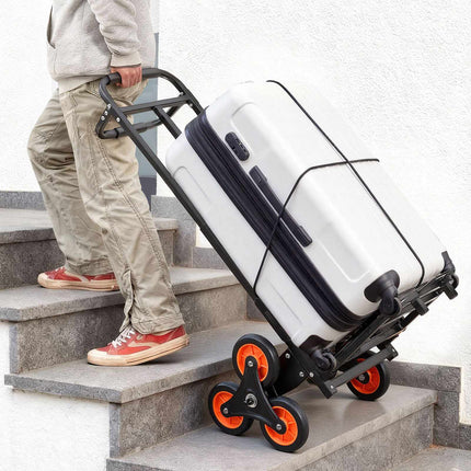 Stair Climbing Cart 100 kg, Folding Dolly, 6 Wheels