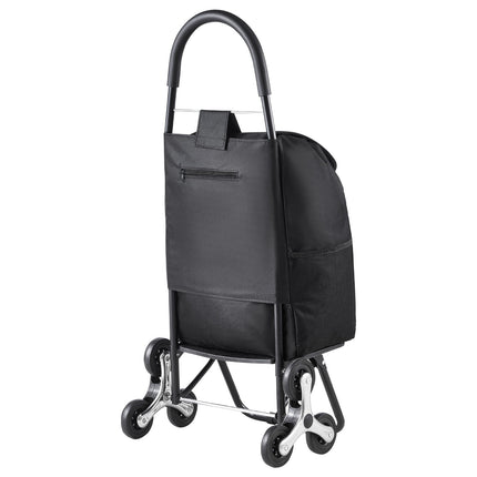 Stair Climbing Shopping Cart, 36L Foldable 6-Wheel