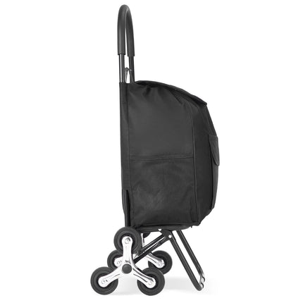Stair Climbing Shopping Cart, 36L Foldable 6-Wheel