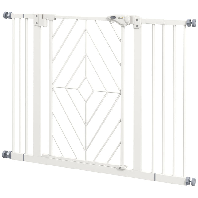 Automatic stair gate for dogs, drill-free barrier, 74-100cm