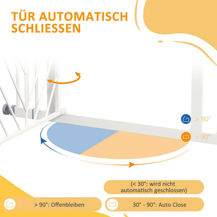 Automatická zábrana na schody pro psy, bez vrtání, 74-100cm