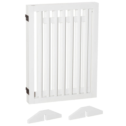 Faltbares Treppenschutzgitter, bohrfrei, weiß, 81 cm, freistehend