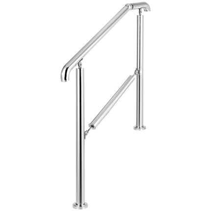 Stair Handrail, 304 Stainless, Adjustable 2-3 Steps