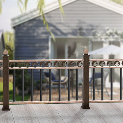 Staircase Metal Balusters, 32.28in Flat, 51-Pack Black