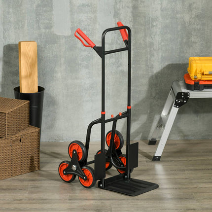 Treppensteiger-Sackkarre klappbar, Stahl, 150 kg Tragkraft