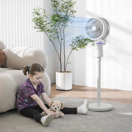Stand Fan with Remote, 3 Speeds, 70/90 Oscillation