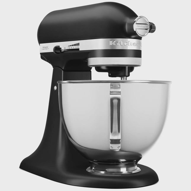 Küchenmaschine 4,3L, Mattschwarz, Edelstahlschüssel