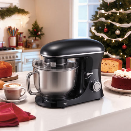 Stand Mixer, 6 Qt Tilt-Head, 1400W, Stainless Bowl