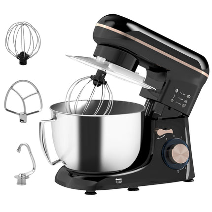 Stand Mixer with 4.5L Stainless Steel Bowl, 1300W, Beige
