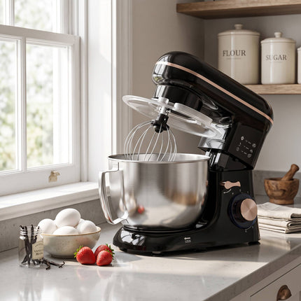 Stand Mixer with 4.5L Stainless Steel Bowl, 1300W, Beige