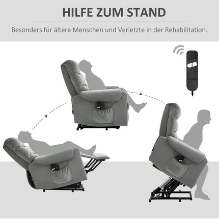 Elektrischer Massagesessel, Samtliege, Relaxsessel