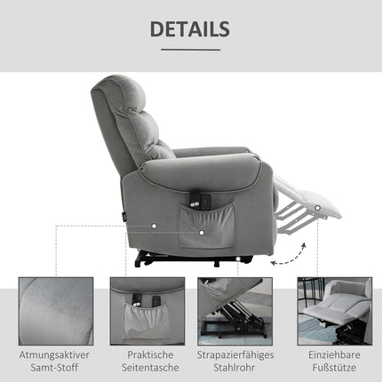 Elektrischer Massagesessel, Samtliege, Relaxsessel
