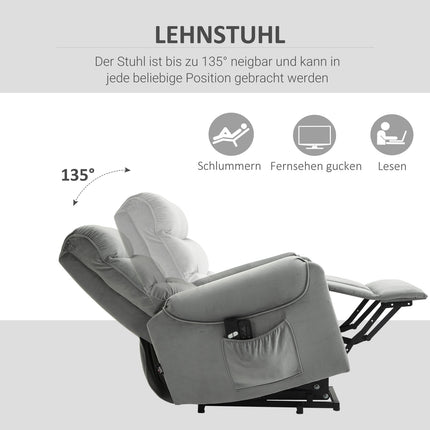 Elektrischer Massagesessel, Samtliege, Relaxsessel