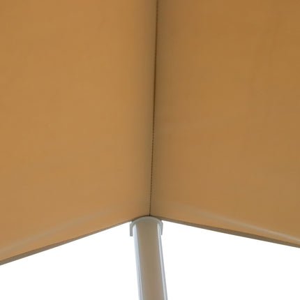 Beige Terrassenmarkise mit Gelenkarm 3x3M