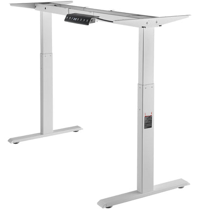 Standing Desk Frame, Dual Motor, Adjustable Height, White