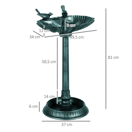 Plastic bird bath - Frost and winter proof garden water bowl