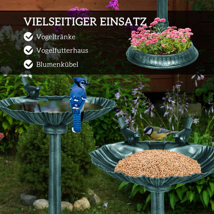 Plastic bird bath - Frost and winter proof garden water bowl