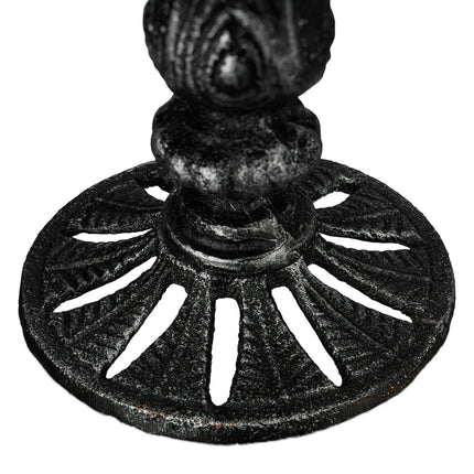 Standing bird bath in cast iron