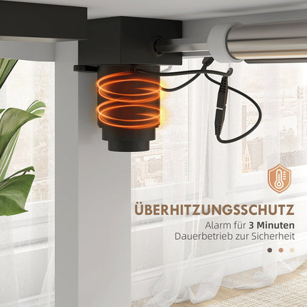 Elektrischer Stehschreibtisch, höhenverstellbar, 120x60cm, weiß