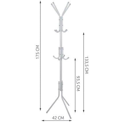 Cintre sur pied 170 cm - blanc Ruhhy 23814 