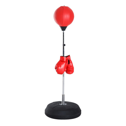 Stojanový boxovací pytel s rukavicemi, nastavitelná výška 126-144cm