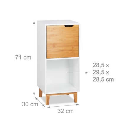 Standing shelf white